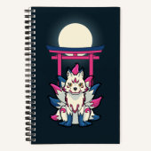 Negenstaartkitsune - Japanse Fox Yokai Notitieboek (Voorkant)