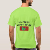 Negentien 97, omgekeerd afbeelding van de groep t-shirt (Achterkant)