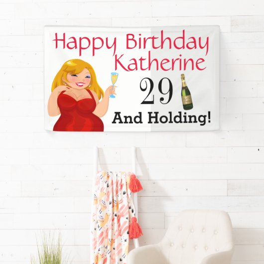 Negentien jaar en houdsterdag spandoek (Insitu)