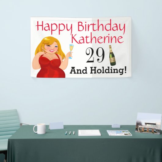 Negentien jaar en houdsterdag spandoek (Beurs)