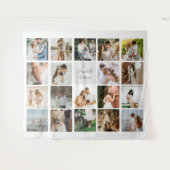 Negentien Photo Collage Simple NewWeds Couple Wandkleed (Voorkant (horizontaal))