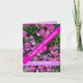 Negentiende bruiloft Jubileum Sweet Pea Kaart (Voorkant)