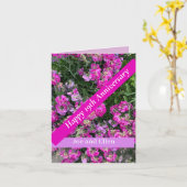 Negentiende bruiloft Jubileum Sweet Pea Kaart (Gele Bloem)