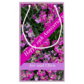 Negentiende bruiloft Jubileum Sweet Pea Klein Cadeauzakje (Achterkant)