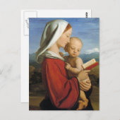 Negentiende-eeuwse Schotse Maagd en Kind Briefkaart (Voorkant / Achterkant)