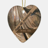 Negentiende Jubileum bronzen Keramisch Ornament (Links)