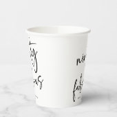 Negentig & Fabulous Minimaal 90ste Verjaardagsfees Papieren Bekers (Links)