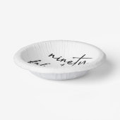 Negentig & Fabulous Minimaal 90ste Verjaardagsfees Papieren Kommen (Gebogen)