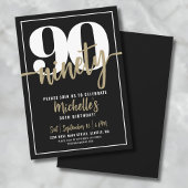 Negentig moderne 90ste verjaardagsfeest kaart