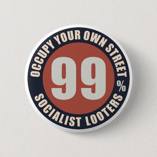 Negentig procent socialisten ronde button 5,7 cm (Voorkant)