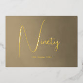 Negentigste 90ste verjaardag uitnodiging (Voorkant)