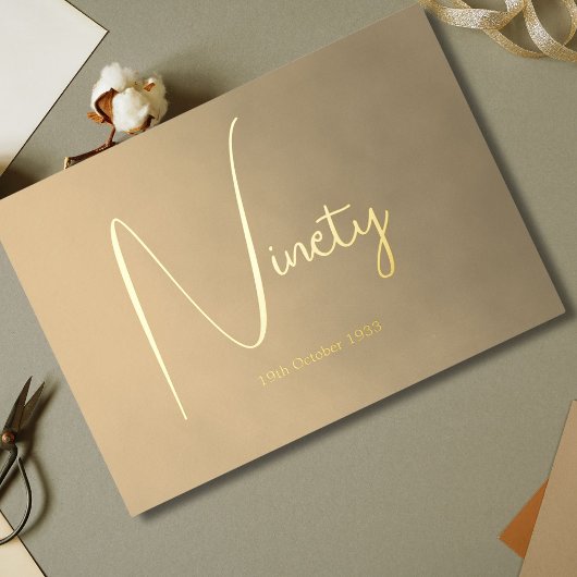 Negentigste 90ste verjaardag uitnodiging