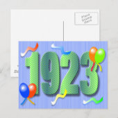 Negentigste verjaardag 1923 Briefkaart (Voorkant / Achterkant)