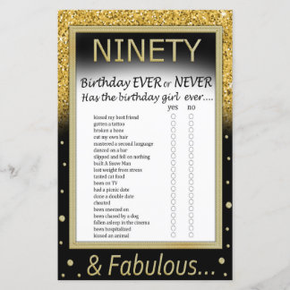 Negentigste verjaardag ooit of nooit