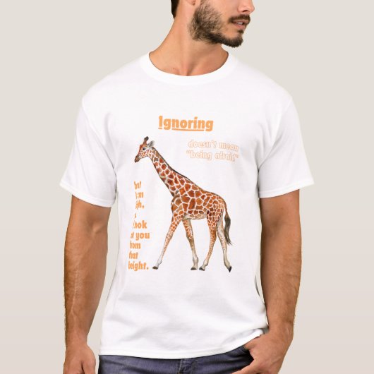 Negeren betekent niet dat je bang moet zijn voor e t-shirt (Voorkant)
