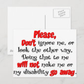 Negeren Briefkaart (Voorkant / Achterkant)