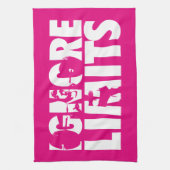 NEGEREN LIMIETEN - Women's Workout Motivatie Theedoek (Verticaal)