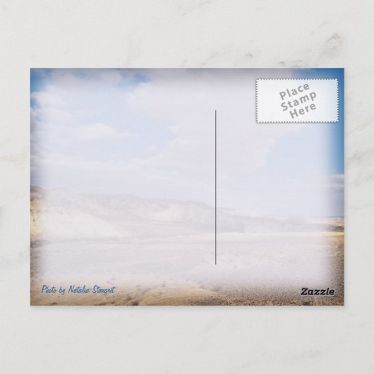 Negev Desert, Israël Briefkaart (Achterkant)