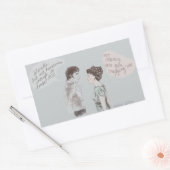 Negging en vooroordelen rechthoekige sticker (Envelop)