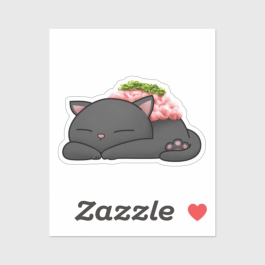 Negitoro Sushi Cat Sticker (Vel)