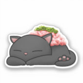 Negitoro Sushi Cat Sticker (Voorkant)