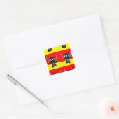 negjas vierkante sticker (Envelop)