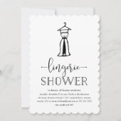 Negligée | Uitnodiging voor een Lingerie Shower (Voorkant)