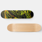 negra con amarillo persoonlijk skateboard (Horizontaal)