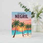 Negril Beach Jamaica Briefkaart (Staand voorkant)