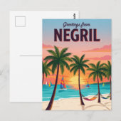 Negril Beach Jamaica Briefkaart (Voorkant / Achterkant)