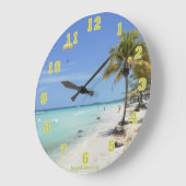 Negril Beach Jamaica Clock Grote Klok (Hoek)