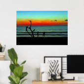 Negril Beach Sunset Poster (Thuiskantoor)
