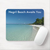 Negril Beach wacht op je Muismat (Met muis)