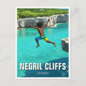 Negril Cliffs Jamaica Reizen Briefkaart (Voorkant)