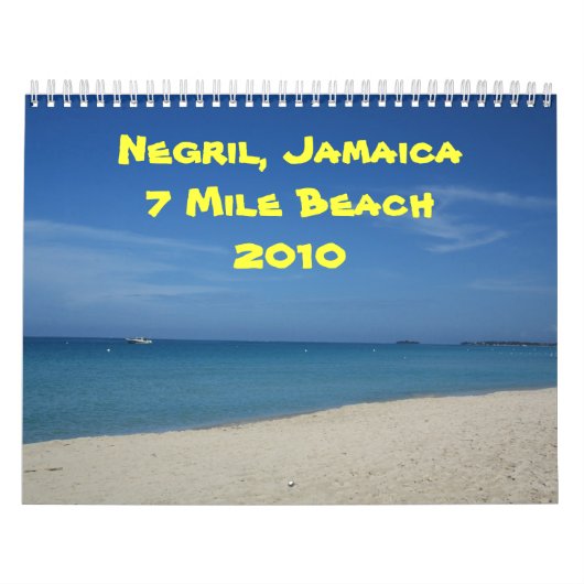 Negril, Jamaica 7 Mile Beach 2010 Kalender (Hoes)