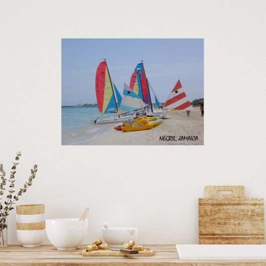 Negril, Jamaica Beach Poster (Keuken)