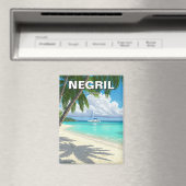 Negril Jamaica Beach Travel Magneet (Insitu (Vaatwasser))