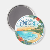 Negril Jamaica Magneet (Voorkant / Achterkant)