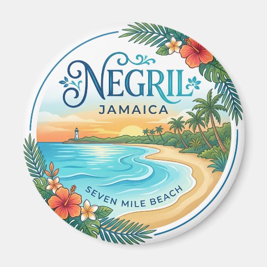 Negril Jamaica Magneet (Voorkant)
