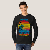 Negril Jamaica Retro Throwback Surf & Beach Souven T-shirt (Voorkant volledig)