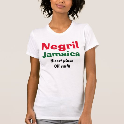 Negril Jamaica T-shirt (Voorkant)