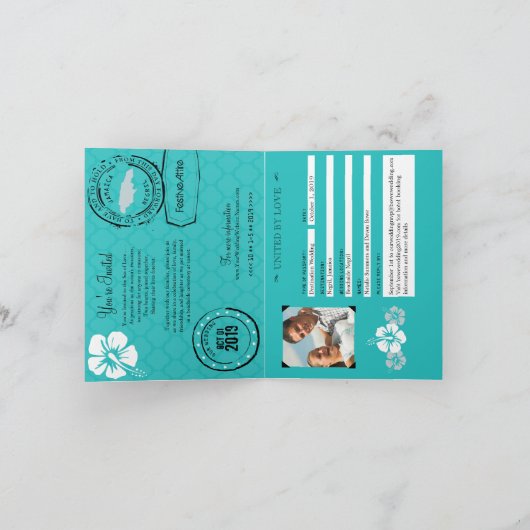 Negril Jamaica Turquoise Huwelijkspaspoort (Binnen)