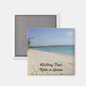 Negril, Jamaica Wedding Magnet (Voorkant / Achterkant)