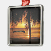 Negril, Jamaica-zonsondergang Metalen Ornament (Links)