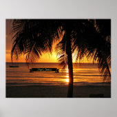 Negril, Jamaica-zonsondergang Poster (Voorkant)