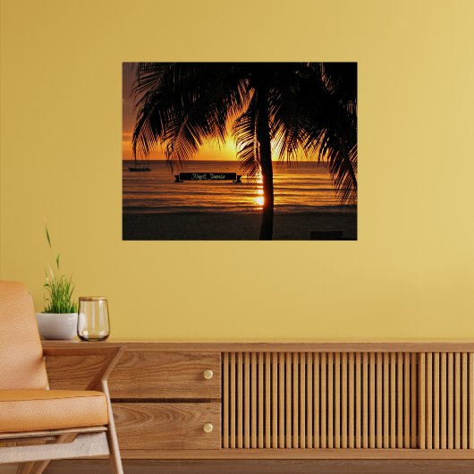 Negril, Jamaica-zonsondergang Poster (Woonkamer 2)