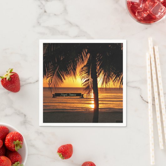 Negril, Jamaica-zonsondergang Servet (Insitu)