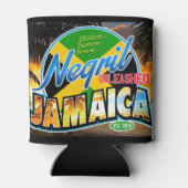 Negril ontketend Jamaica zwart logo kan gezellig Blikjeskoeler (Achterkant)