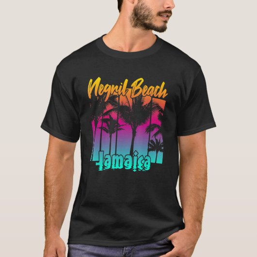Negril-strand Jamaica 1 T-shirt (Voorkant)