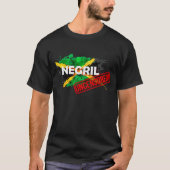Negril UNCENSORED mannen zwart t-shirt van hoge kw (Voorkant)